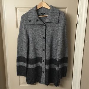 Talbots wool long cardigan size large.